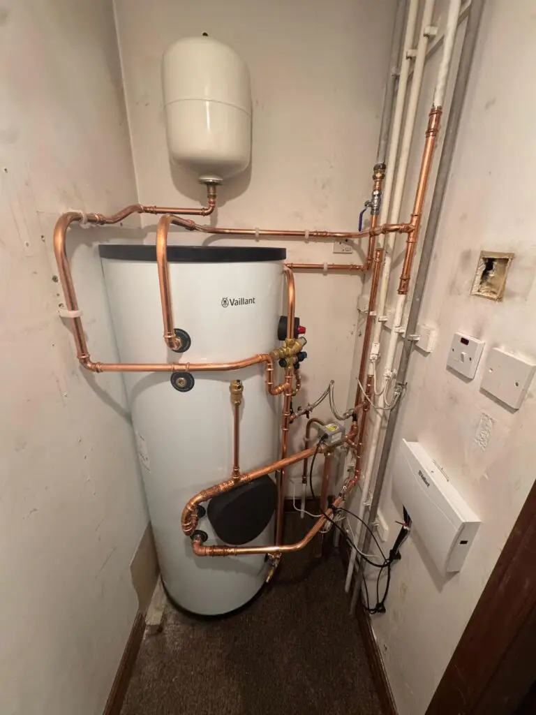 Hot water cylinder installation in Clackmannanshire - RCA