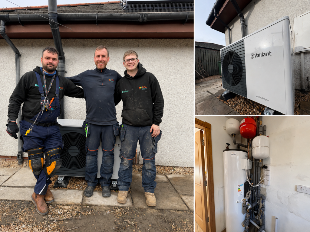 Vaillant Air Source Heat Pump Installation in Menstrie